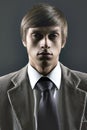 Portrait of a young male fashion model in suit Royalty Free Stock Photo