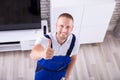 Portrait Of A Young Male Janitor Royalty Free Stock Photo