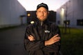 Male Security Guard Standing Royalty Free Stock Photo