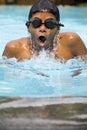 Portrait of a young male swimmer Royalty Free Stock Photo