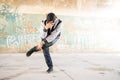 Portrait of a young male urban dancer Royalty Free Stock Photo