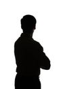 Portrait of a young man, back view Royalty Free Stock Photo