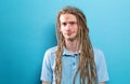 Portrait of a young man with dreadlocks Royalty Free Stock Photo