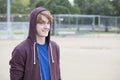 Portrait of a young man in a hoodie Royalty Free Stock Photo