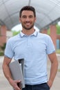 portrait young man outdoor