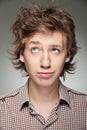 Portrait of young man in shirt Royalty Free Stock Photo