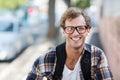 Portrait of young man smiling Royalty Free Stock Photo