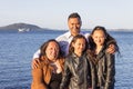 Portrait of a young Maori family