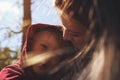 Portrait of young mom hugging her little son Royalty Free Stock Photo