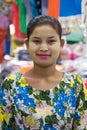 Portrait of a young Myanmarese woman