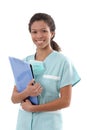 Portrait of young nurse smiling Royalty Free Stock Photo