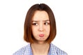 Portrait of young offended girl Royalty Free Stock Photo