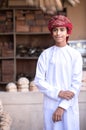Portrait of a young Omani boy.