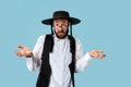 Portrait of a young orthodox Hasdim Jewish man