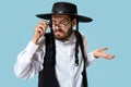 Portrait of a young orthodox Hasdim Jewish man