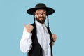 Portrait of a young orthodox Hasdim Jewish man