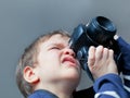 Portrait of young photographer