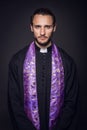 Portrait of young priest Royalty Free Stock Photo