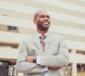 Portrait of young professional man smiling laughing Royalty Free Stock Photo