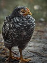 Portrait of young chickens. Royalty Free Stock Photo