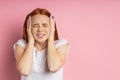 Portrait of young redhead woman Royalty Free Stock Photo