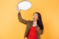 Portrait of a young shocked asian girl Royalty Free Stock Photo