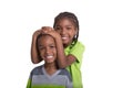 Portrait of 2 young siblings Royalty Free Stock Photo