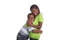 Portrait of 2 young siblings Royalty Free Stock Photo