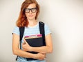 Portrait of Young smart student Royalty Free Stock Photo