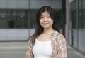 Portrait of a young smiling Chinese girl Royalty Free Stock Photo