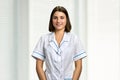 Portrait of young smiling nurse. Royalty Free Stock Photo