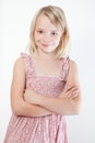 Portrait of a young teenager girl in studio Royalty Free Stock Photo