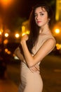 Portrait of young thoughtful brunette Royalty Free Stock Photo