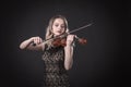 Portrait of a young violinist