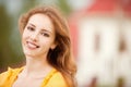 Portrait of young woman close up