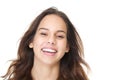 Portrait of a young woman with happy expression on face Royalty Free Stock Photo