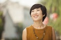 Portrait of Young Woman in Nanluoguxiang, Beijing, China Royalty Free Stock Photo