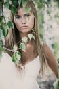 Portrait of young woman outdoor