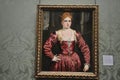 Portrait of a Young Woman by Paris Bordone at the National Gallery in London England Royalty Free Stock Photo