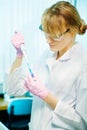 Woman scientist in laboratory