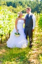 Portraits of Bride and Groom Royalty Free Stock Photo