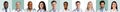 Portraits Collage Of Doctors And Medical Workers On Different Backgrounds Royalty Free Stock Photo