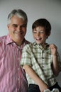 Happy smiling father and his son Royalty Free Stock Photo