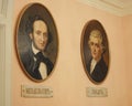 Portraits of Haydn and Mendelssohn, Moscow Conservatory