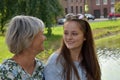 Portrait of mother and teenage daughter Royalty Free Stock Photo