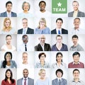 Portraits of Multiethnic Diverse Business People Royalty Free Stock Photo