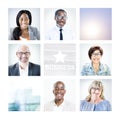 Portraits of Multiethnic Diverse Business People Royalty Free Stock Photo