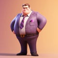 portraits of overweight male manager generated by ai