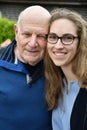 Portraits of a teenage girl and her granddaddy