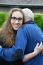 Portraits of a teenage girl and her granddaddy